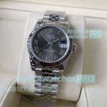 Swiss Clone A+ Rolex 31mm Datejust Grey Dial 2824 Movement Jubilee Bracelet 